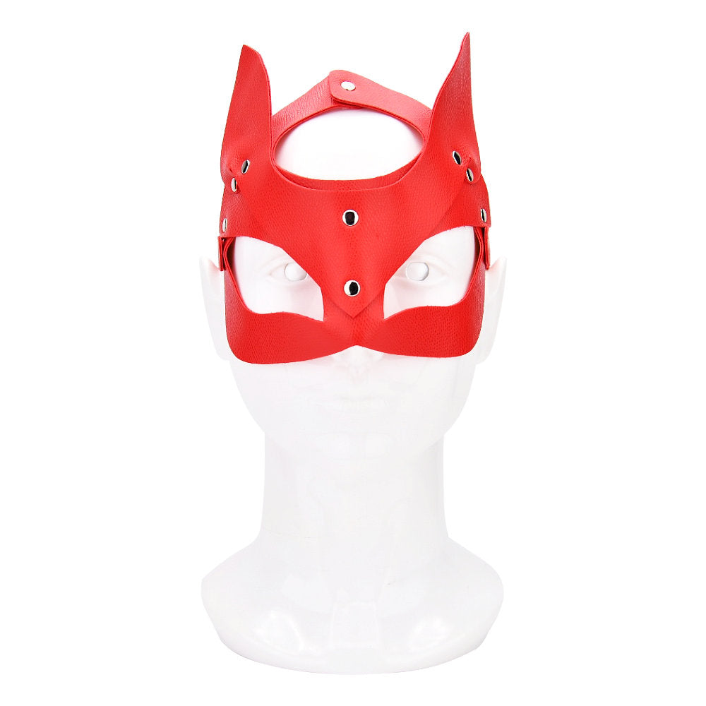 Bound to Play Kitty Cat Face Mask Red